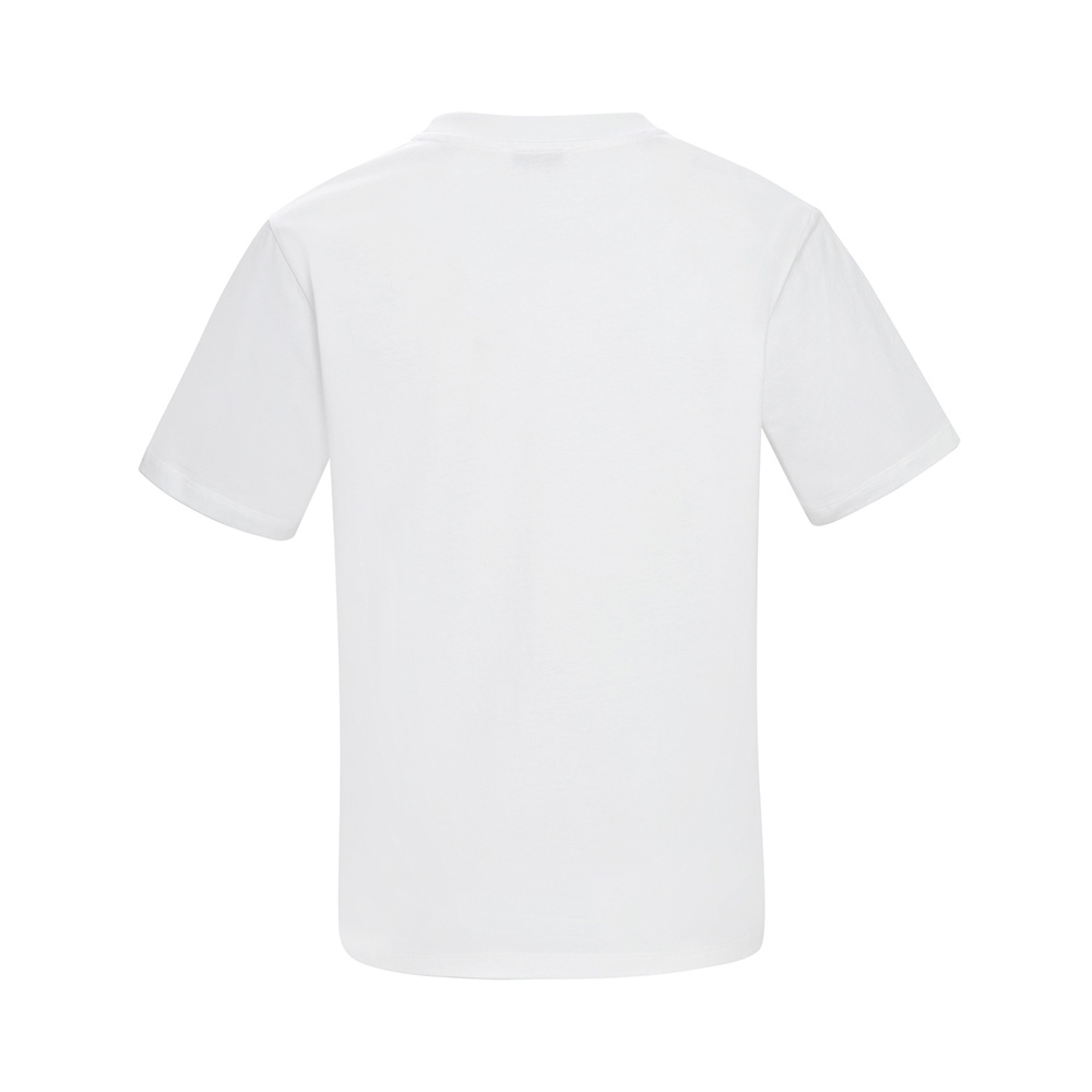 SANDRO 女士白色棉质T恤 R130068P-WHITE商品第3张图片规格展示