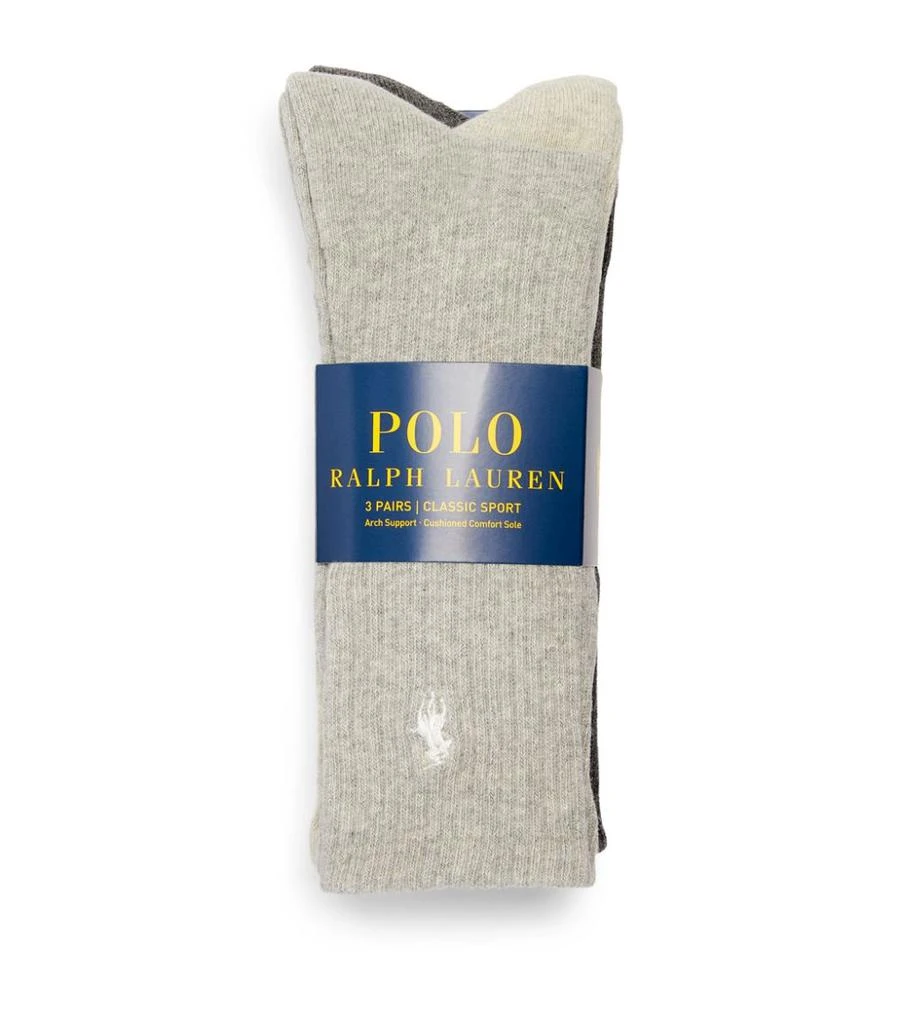 商品Ralph Lauren|Cotton-Blend Logo Socks (Pack of 3),价格¥219,第1张图片