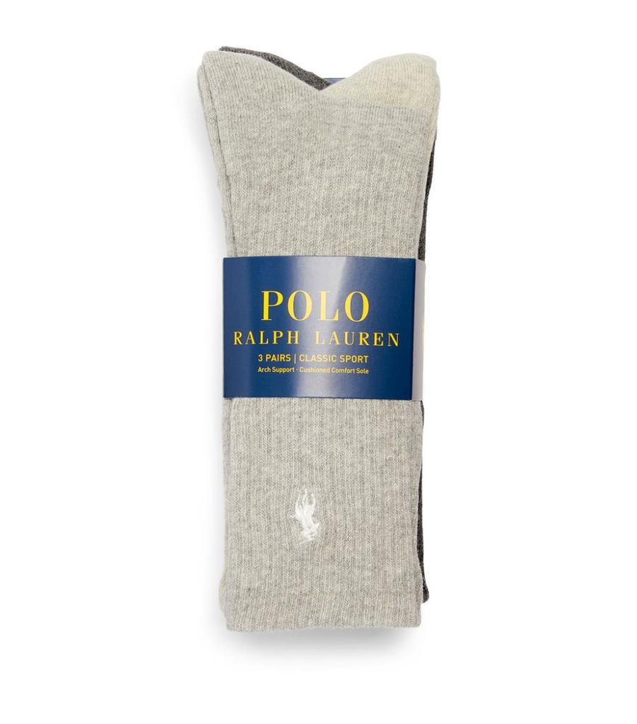 商品Ralph Lauren|Cotton-Blend Logo Socks (Pack of 3),价格¥267,第1张图片