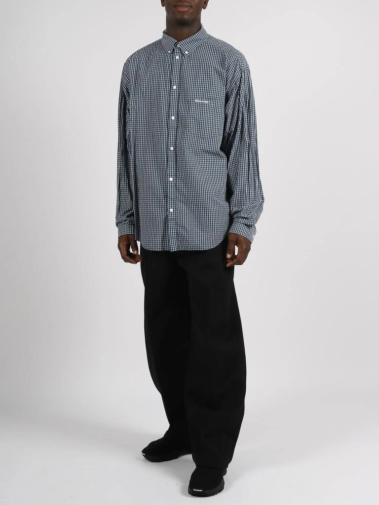 商品Balenciaga|Balenciaga Bb Micro Check Shirt,价格¥4012,第2张图片详细描述