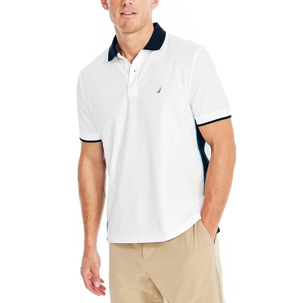 商品Nautica|Men's Navtech Performance Classic-Fit Tipped Polo,价格¥358,第1张图片