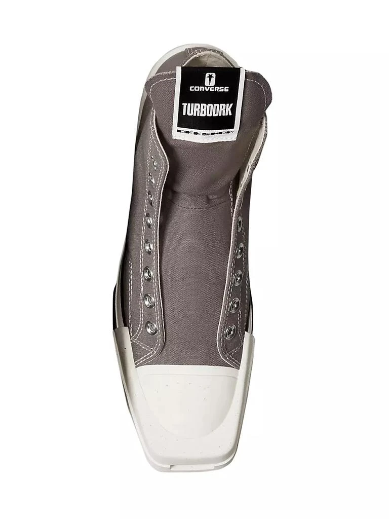 商品Converse|Converse x Rick Owens TURBODRK Laceless High-Top Sneakers,价格¥941,第5张图片详细描述