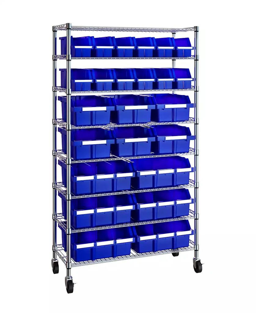商品Seville Classics|8-Tier 24 Bin Rack System, NSF Certified,价格¥2961,第1张图片