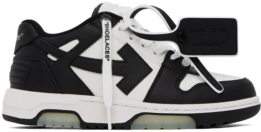 商品Off-White|Black & White Out Of Office Sneakers,价格¥5180,第1张图片