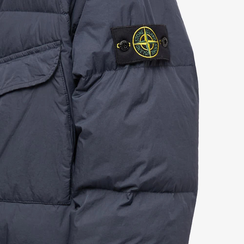 商品Stone Island|Stone Island Crinkle Reps Long Down Coat,价格¥7865,第5张图片详细描述