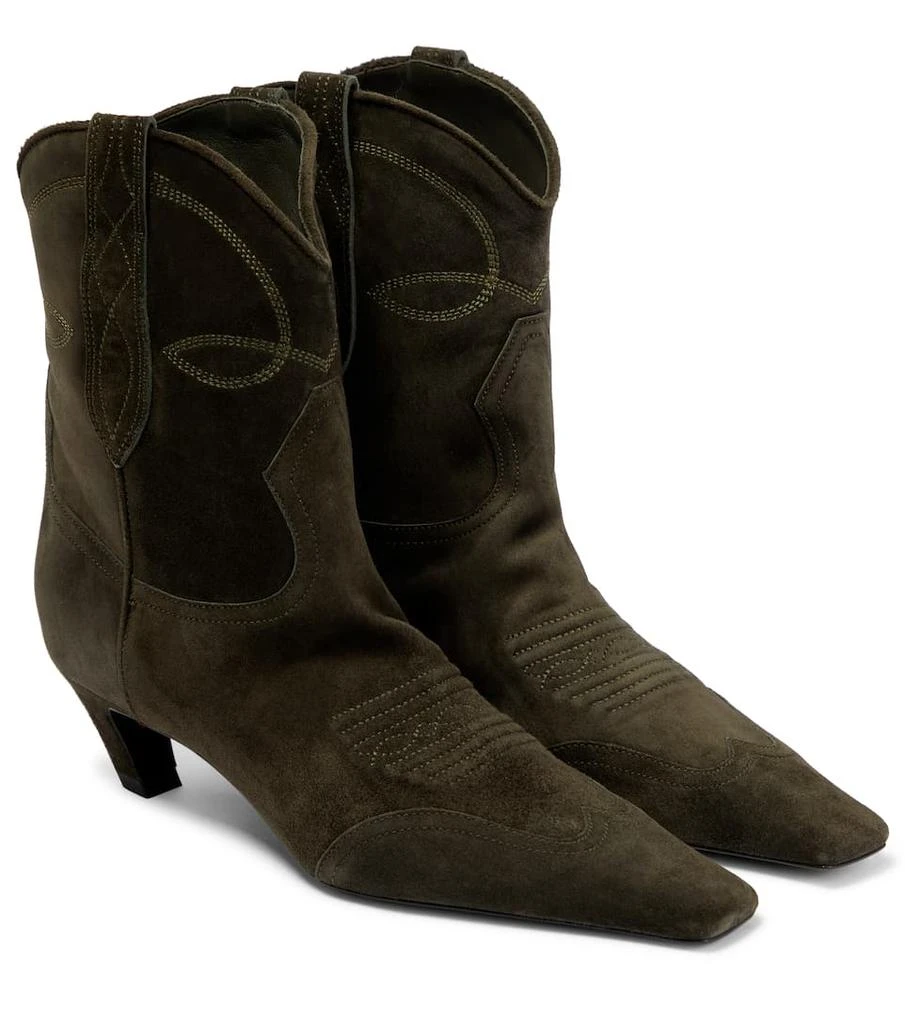 商品Khaite|Dallas suede cowboy boots,价格¥7656,第1张图片