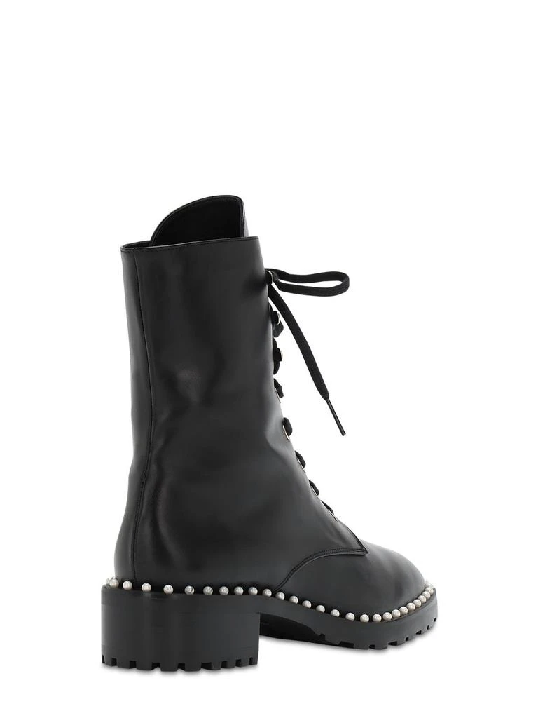 商品Stuart Weitzman|25mm Allie Leather Combat Boots,价格¥5146,第2张图片详细描述
