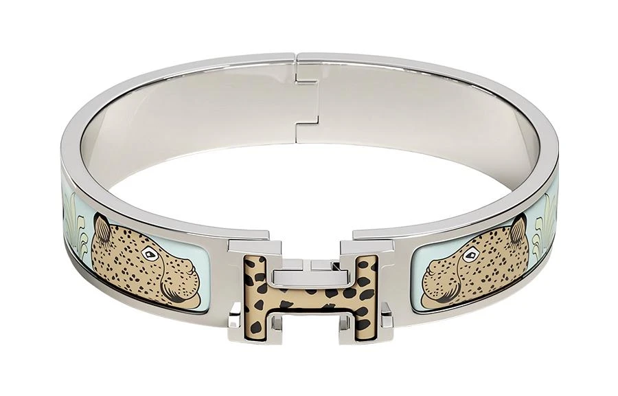 商品[国内直发] Hermes|豹子图案时尚潮流 手镯 女款 多色,价格¥6625,第1张图片