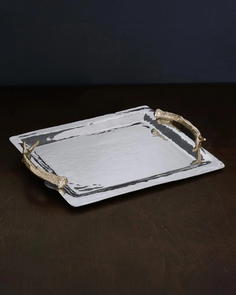 商品Beatriz Ball|WESTERN Antler Emerson Large Tray with Gold Handles,价格¥2204,第2张图片详细描述