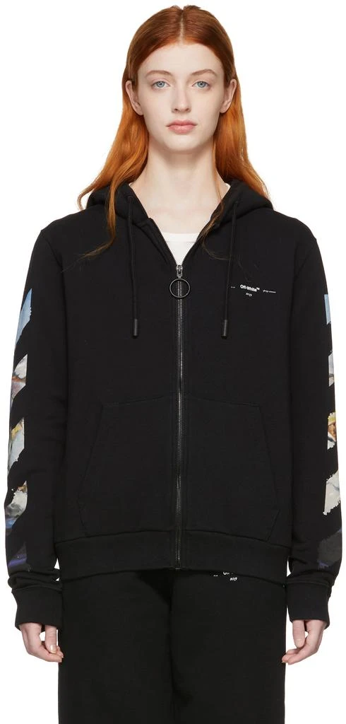 商品Off-White|Black Diag Multicolor Zipped Hoodie,价格¥5689,第1张图片