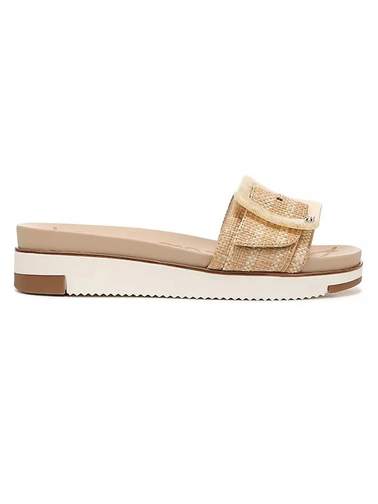 商品Sam Edelman|Ariane Woven Buckle Slides,价格¥478,第1张图片