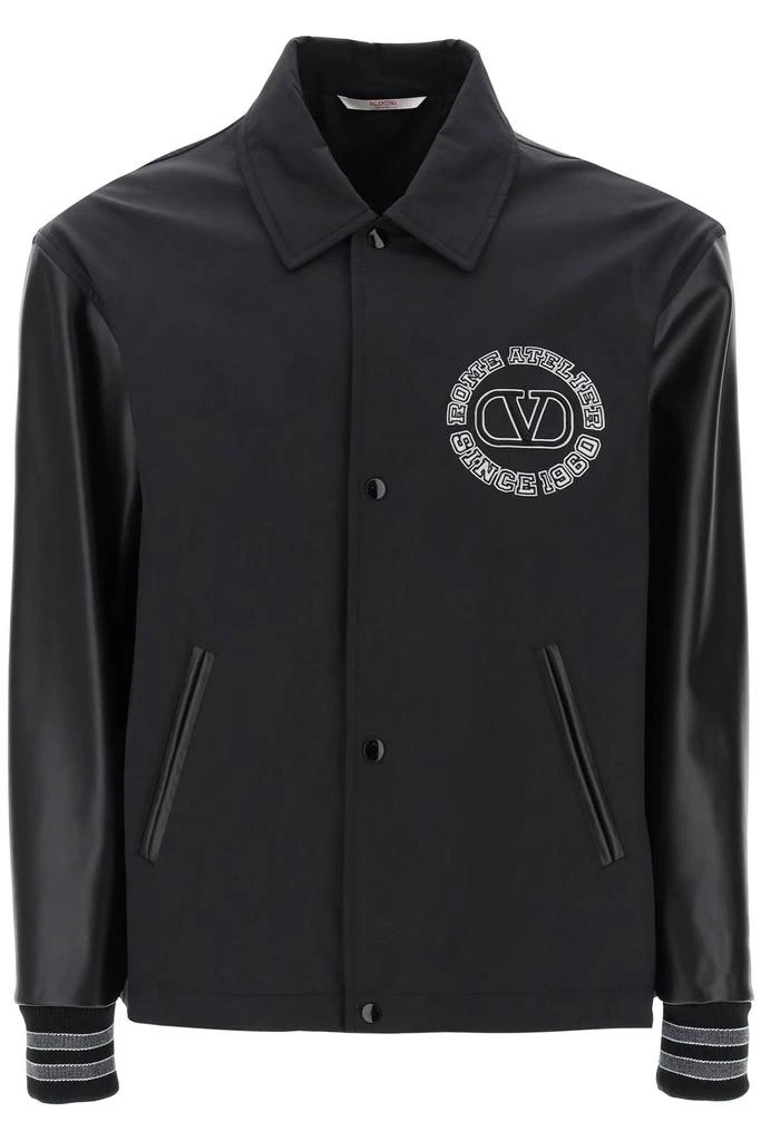 商品Valentino|Valentino garavani varsity jacket with leather sleeves,价格¥20636,第1张图片