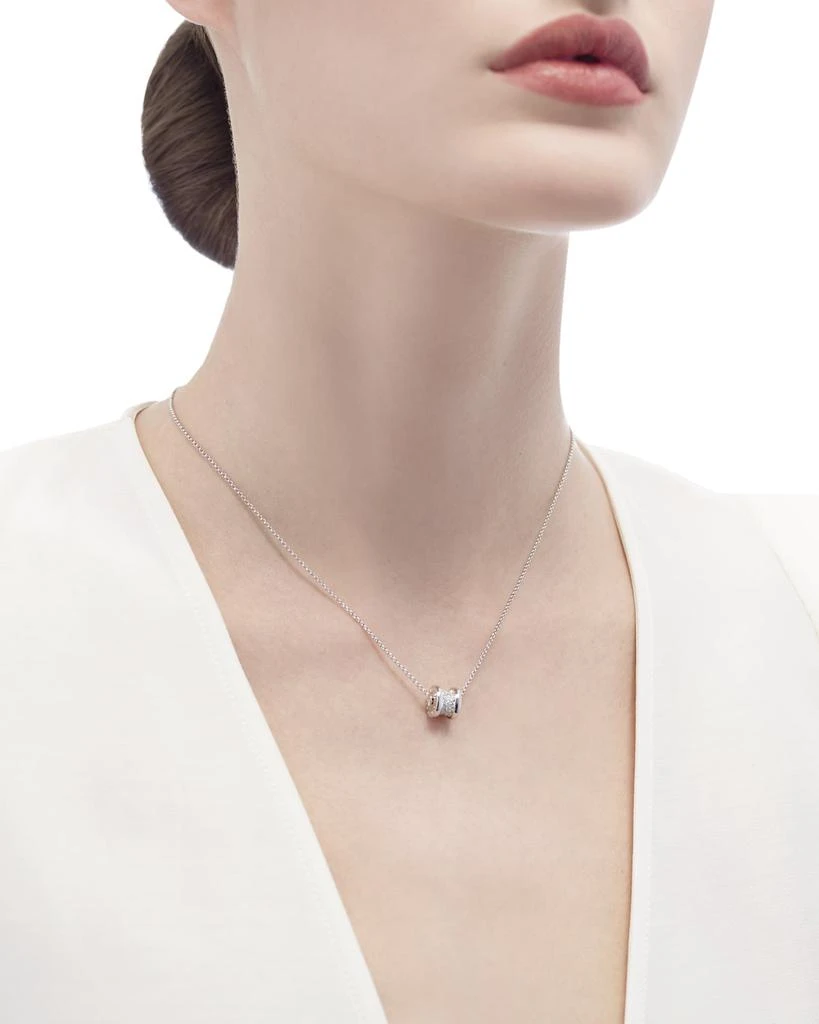 商品BVLGARI|B.Zero1 18k White Gold Diamond Charm Necklace,价格¥37239,第5张图片详细描述