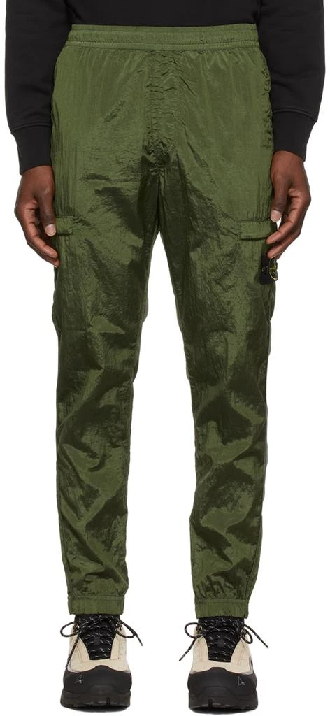 商品Stone Island|Green Nylon Cargo Pants,价格¥1392,第1张图片