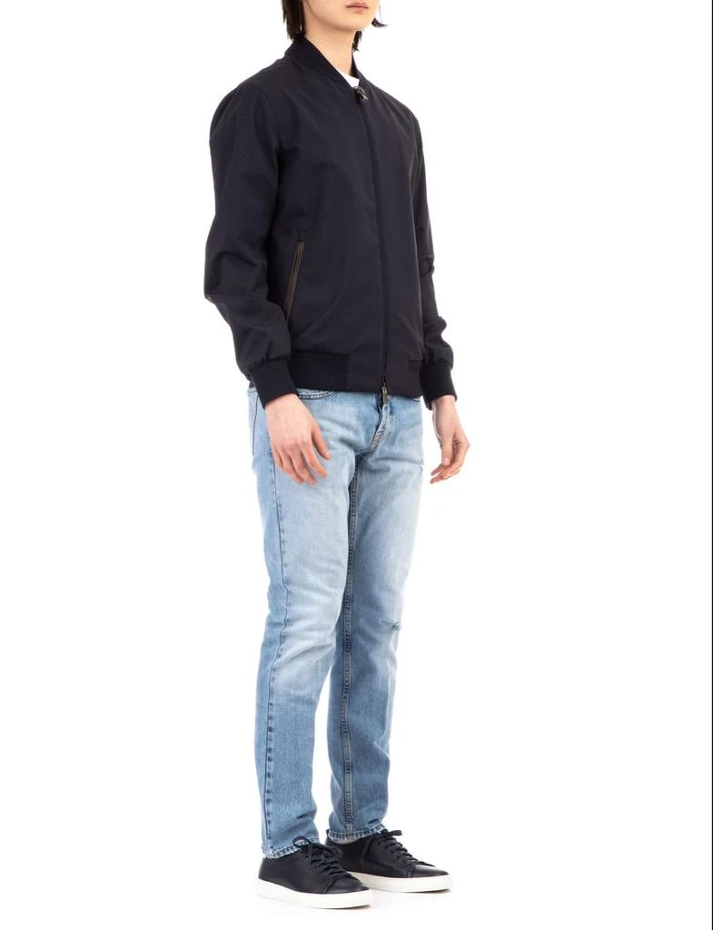 商品Zegna|Zegna Zipped Long-Sleeved Bomber Jacket,价格¥13638,第3张图片详细描述