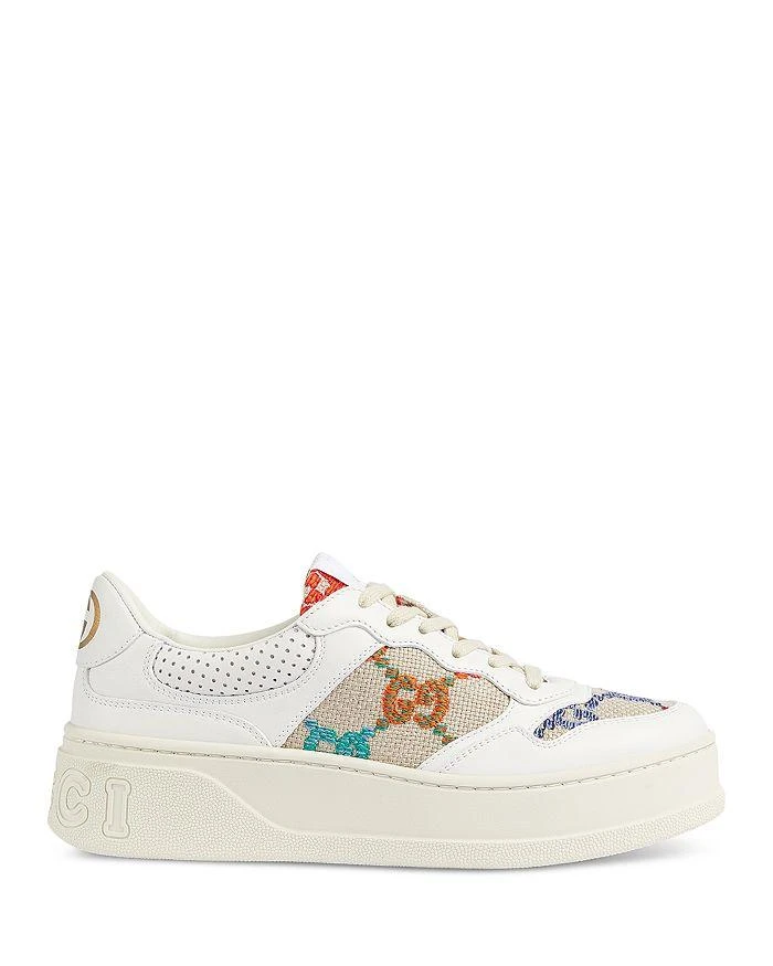 商品Gucci|Women's GG Logo Platform Low Top Sneakers,价格¥7292,第3张图片详细描述