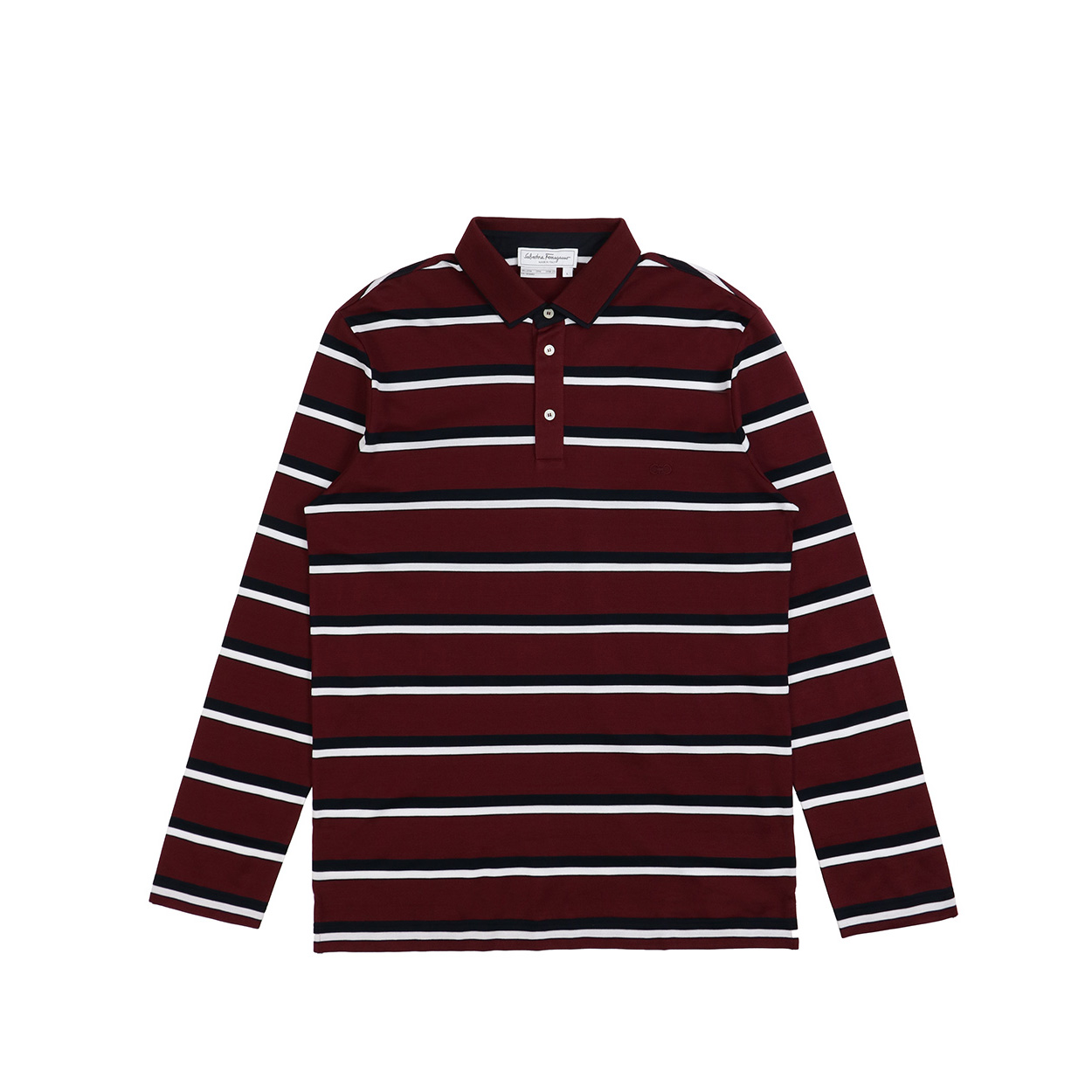 SALVATORE FERRAGAMO 男士红白条纹长袖T恤 12-1156-586581商品第1张图片规格展示