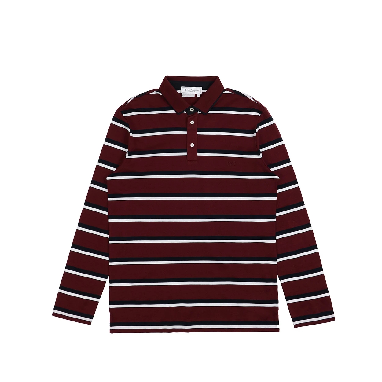 商品Salvatore Ferragamo|SALVATORE FERRAGAMO 酒红色男士T恤 12-1156-586581,价格¥1873,第1张图片