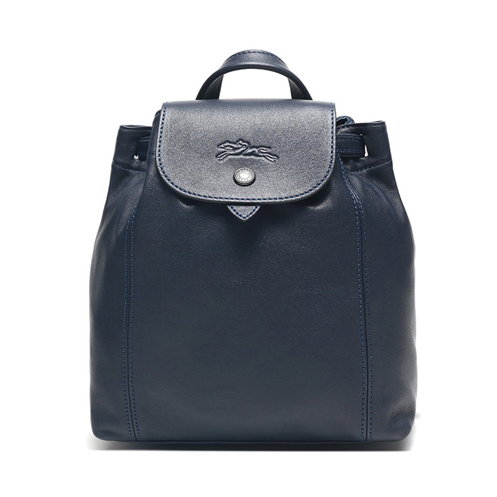 商品Longchamp|LONGCHAMP 女士蓝色羊皮双肩包 1306757556,价格¥1807,第1张图片