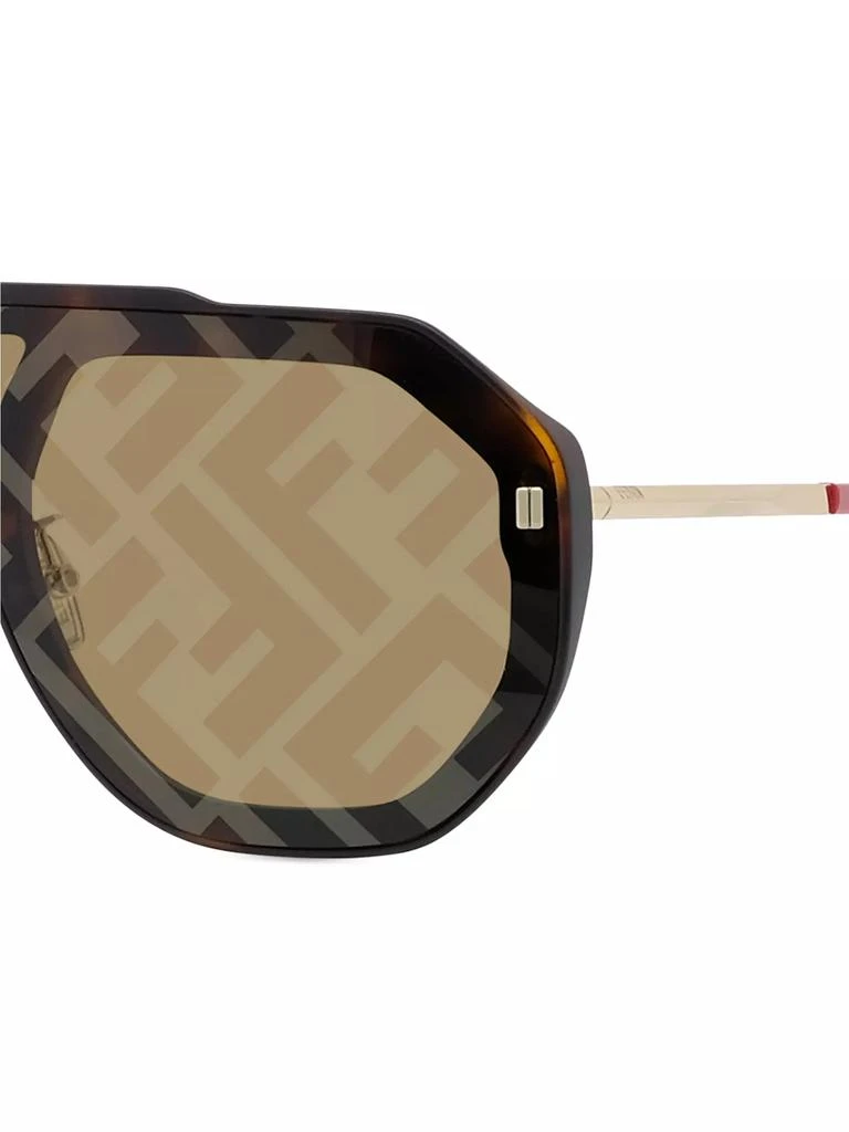 商品Fendi|Logo Pilot Mask Sunglasses,价格¥2901,第3张图片详细描述