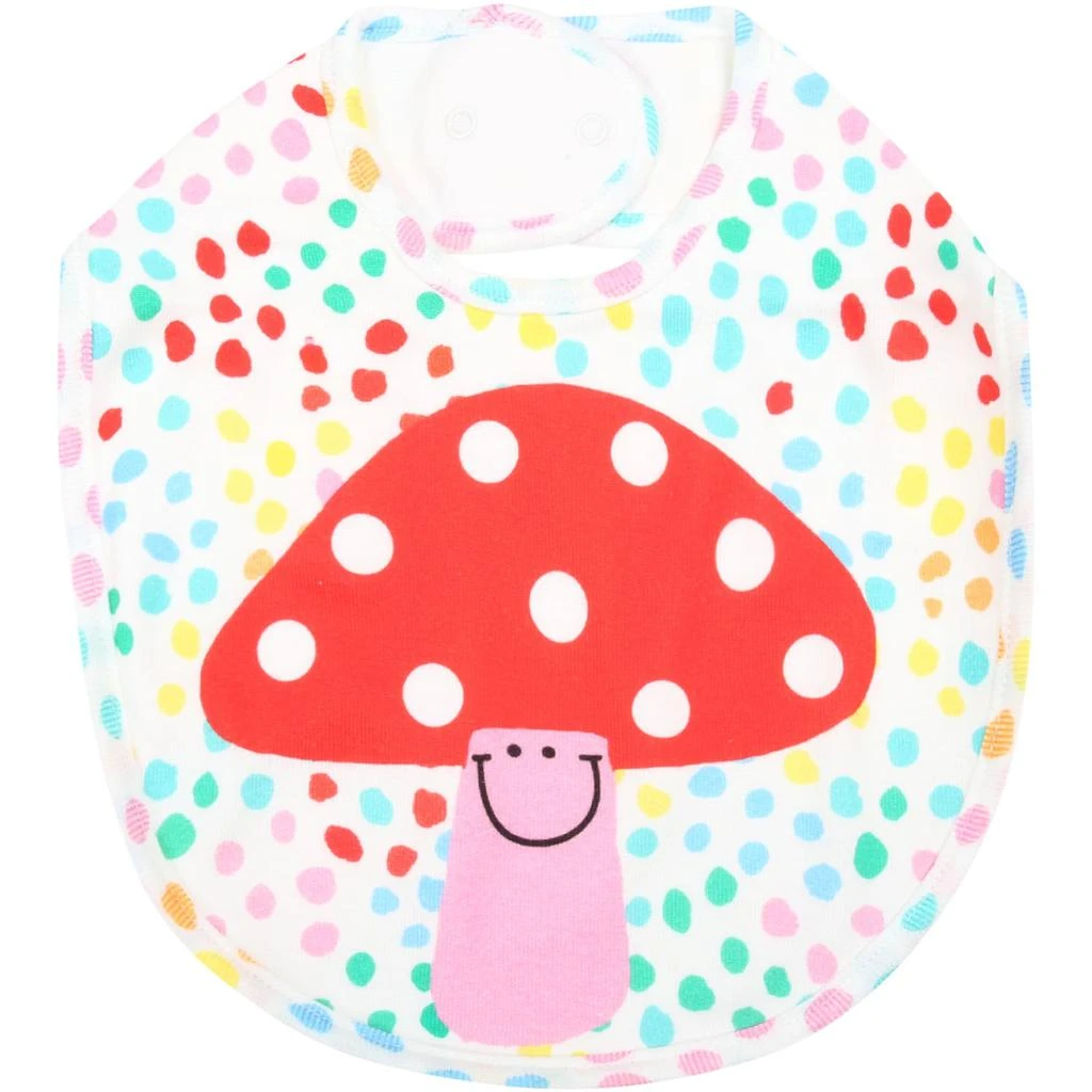 商品Stella McCartney|Stella McCartney Kids White Set For Baby Girl With Polka Dots And Mushrooms,价格¥681,第4张图片详细描述