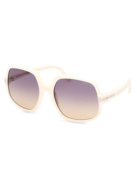 商品Tom Ford|60MM Geometric Sunglasses,价格¥3228,第4张图片详细描述