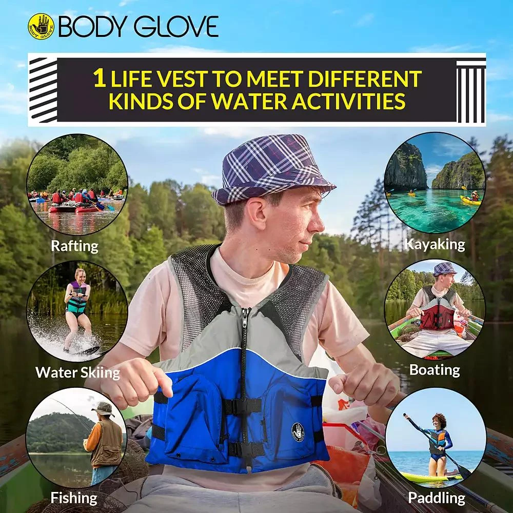 商品Body Glove|Cove Nylon-Mesh Fishing Vest UL ONLY - NYLON,价格¥322,第3张图片详细描述