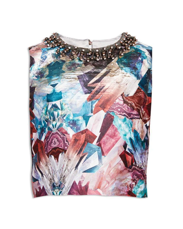 商品Ted Baker London|Ted Baker Essme Mirrored Minerals Crop Top,价格¥874,第4张图片详细描述