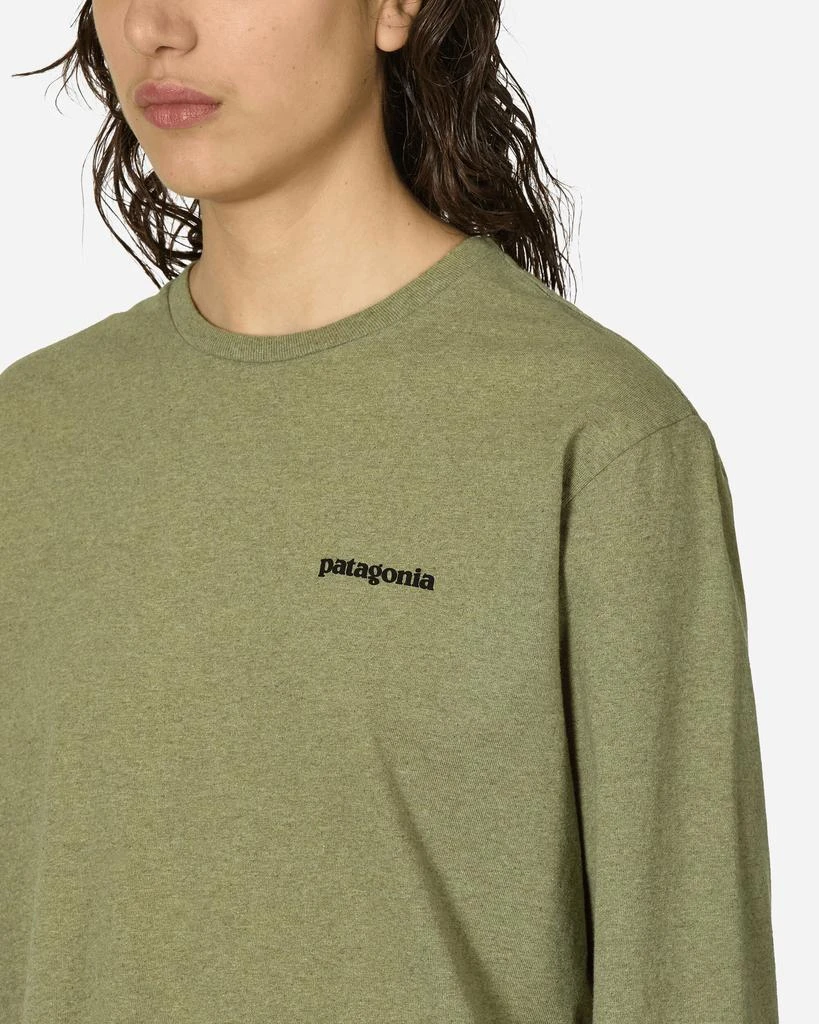 商品Patagonia|P-6 Logo Responsibili Longsleeve T-Shirt Buckhorn Green,价格¥353,第5张图片详细描述