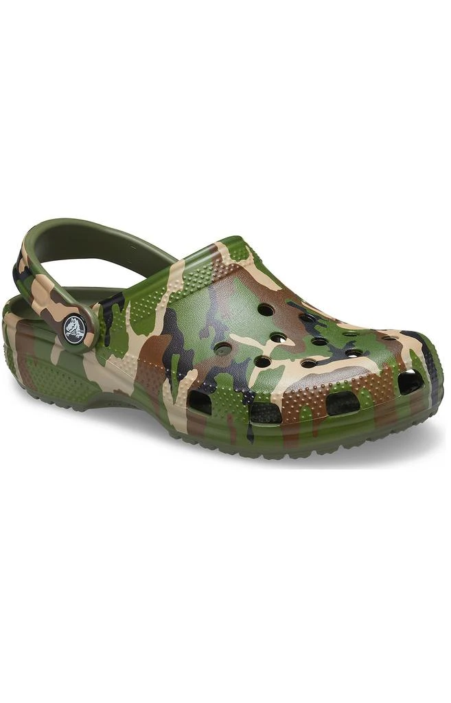 商品Crocs|Classic Printed Camo Clogs - Army Green/Multi,价格¥286,第1张图片