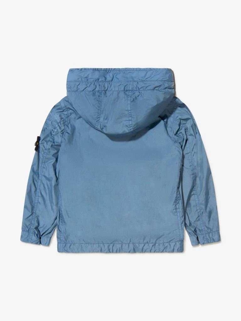 Stone Island Blue, Cream, Black, Green Boys Showerproof Hooded Zip Up Jacket 商品