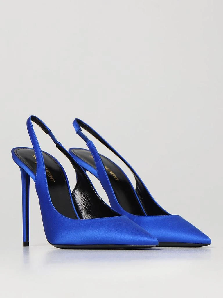 商品Yves Saint Laurent|Saint Laurent Zoe satin slingbacks,价格¥4739,第2张图片详细描述