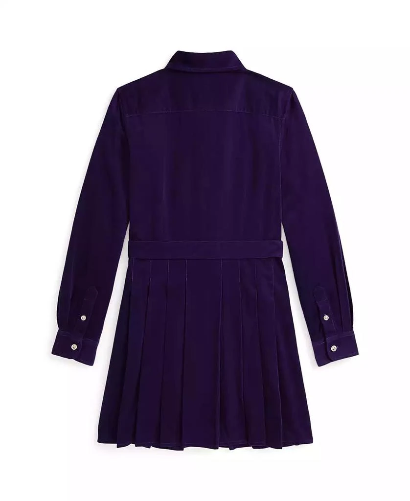 商品Ralph Lauren|Big Girls Belted Pleated Corduroy Shirtdress,价格¥238,第3张图片详细描述