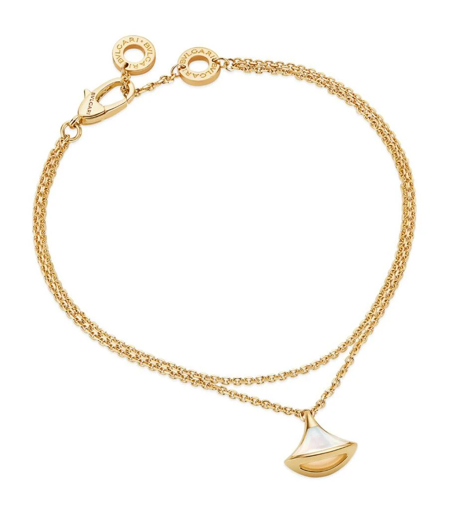 商品BVLGARI|Yellow Gold and Mother-of-Pearl Diva’s Dream Bracelet,价格¥16308,第1张图片