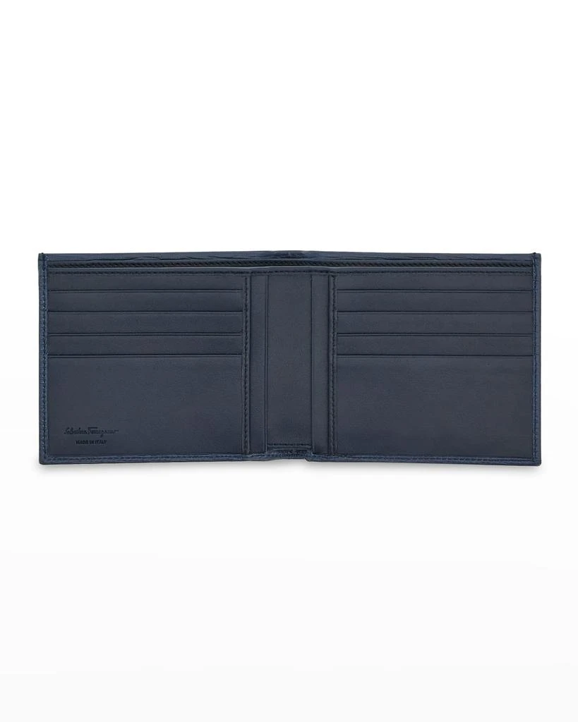 商品Salvatore Ferragamo|Men's Revival Gancio Leather Billfold Wallet,价格¥1890,第4张图片详细描述