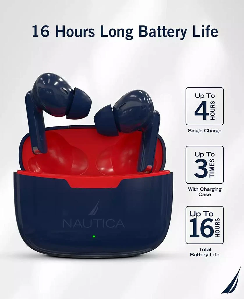 商品Nautica|T200 True Wireless Stereo Earbuds,价格¥262,第3张图片详细描述