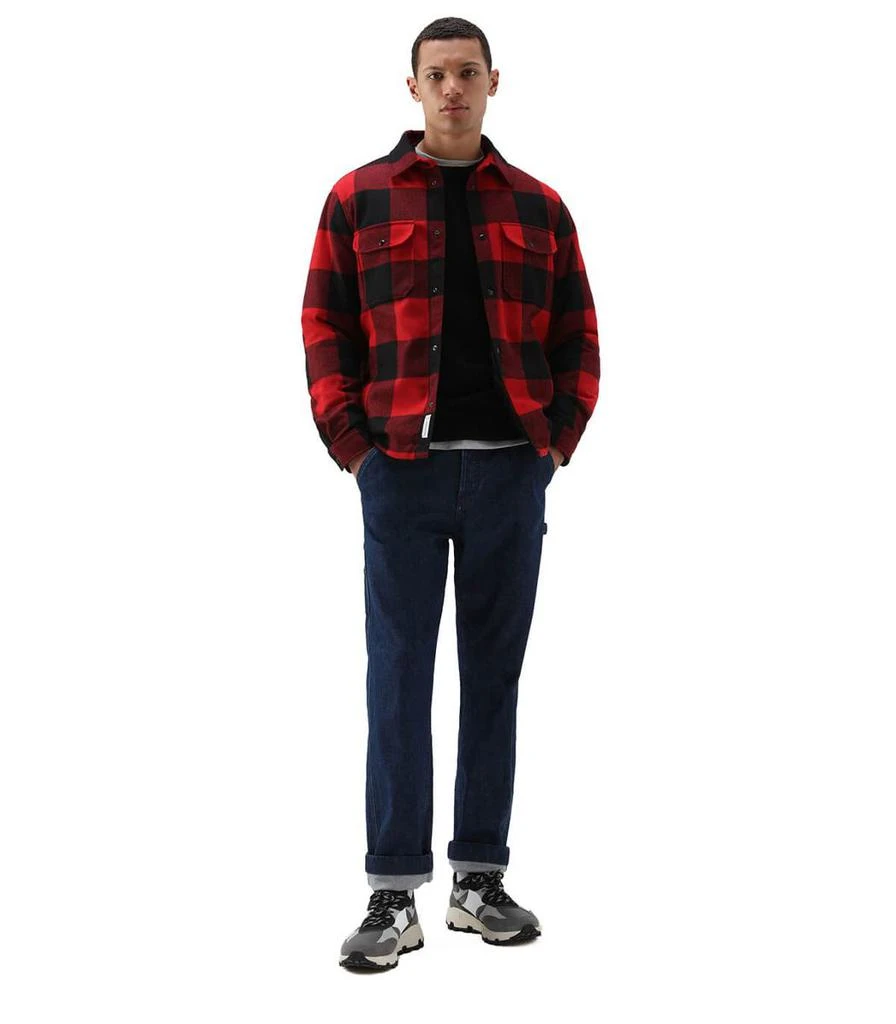 商品Woolrich|WOOLRICH  ALASKAN CHECK RED BLACK OVERSHIRT,价格¥2332,第2张图片详细描述