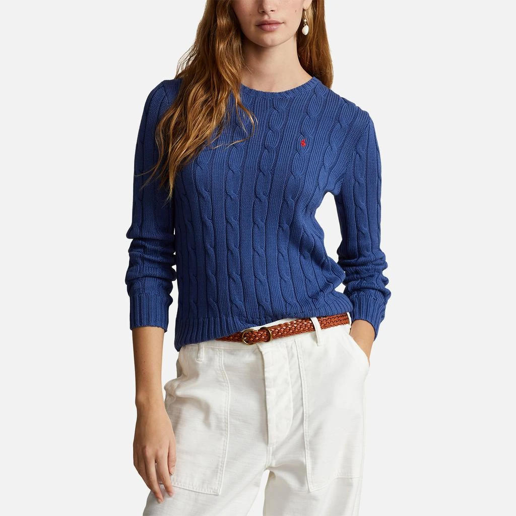 商品Ralph Lauren|Polo Ralph Lauren Julianna Cable-Knit Cotton Jumper,价格¥1272,第1张图片