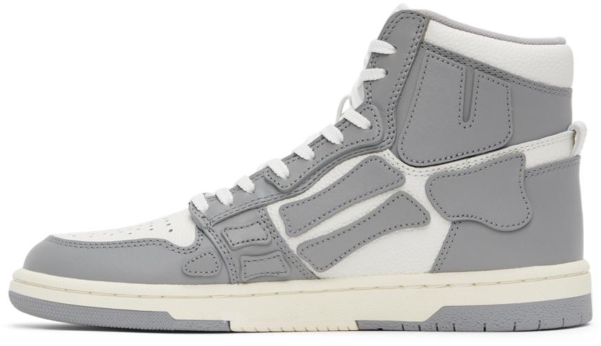 White & Grey Hi Skel Top Sneakers商品第3张图片规格展示