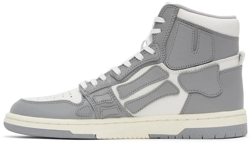 商品AMIRI|White & Grey Hi Skel Top Sneakers,价格¥2973,第3张图片详细描述