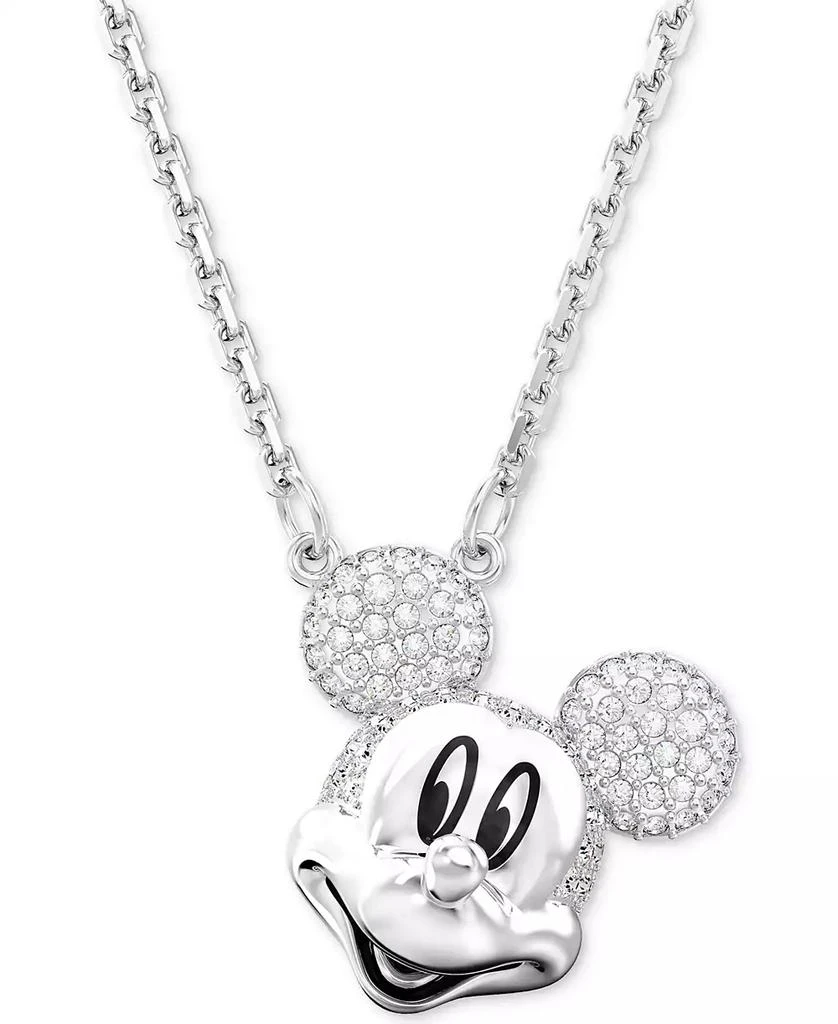 商品Swarovski|Disney Mickey Mouse Silver-Tone Crystal Pendant Necklace, 19-1/4",价格¥781,第1张图片