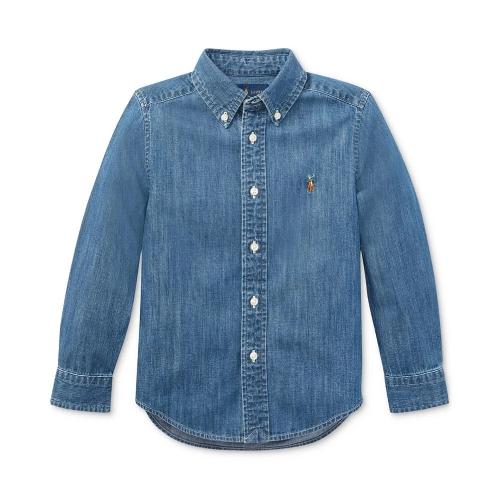 商品Ralph Lauren|Toddler Boys Cotton Chambray Sport Shirt,价格¥370,第1张图片