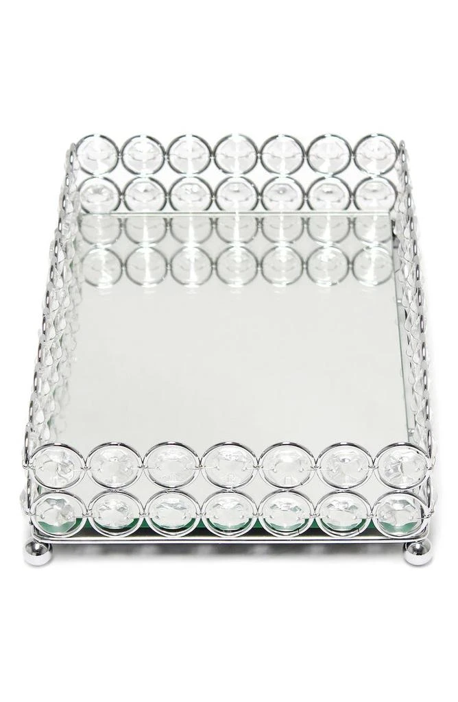 商品LALIA HOME|Elipse Crystal Mirrored Vanity Tray,价格¥286,第3张图片详细描述