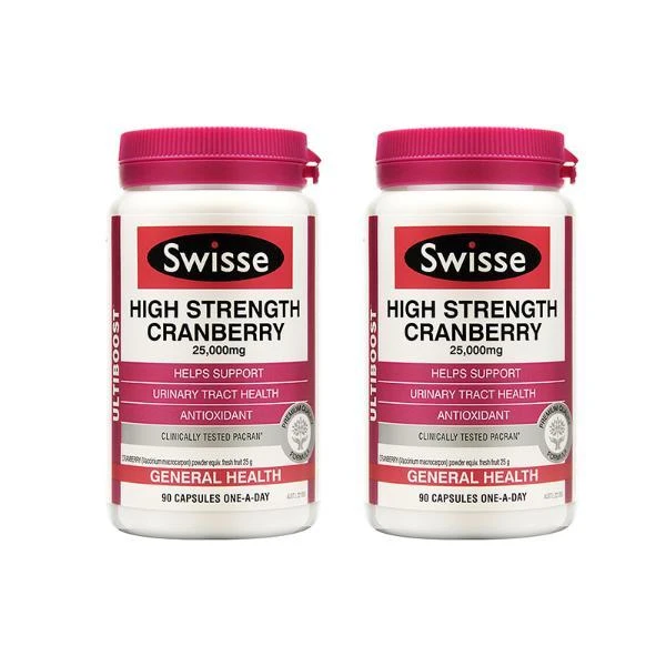 商品Swisse|swisse蔓越莓精华胶囊90粒女性卵巢保养妇科泌尿*2,价格¥545,第1张图片