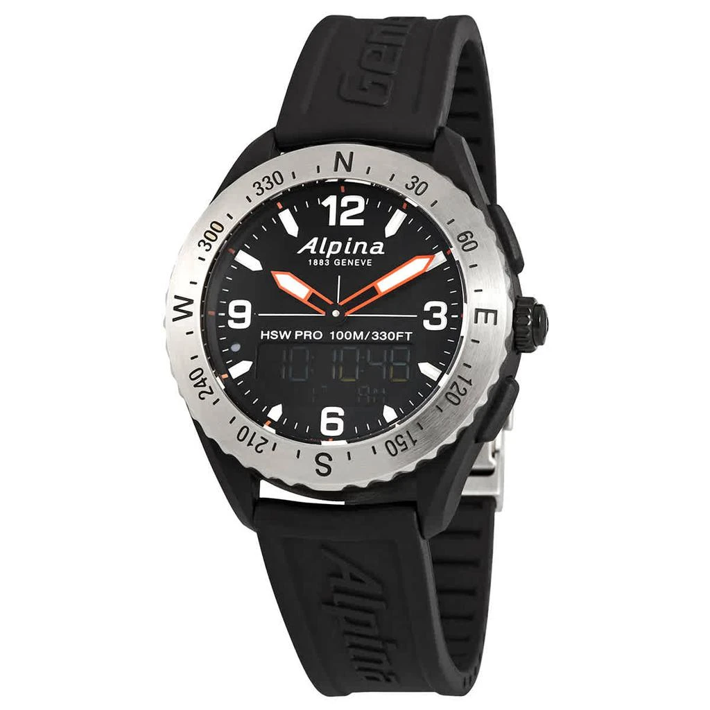 商品Alpina|Alpiner X Quartz Black Dial Men's Smart Watch AL-283LBBO5SAQ6,价格¥2243,第1张图片