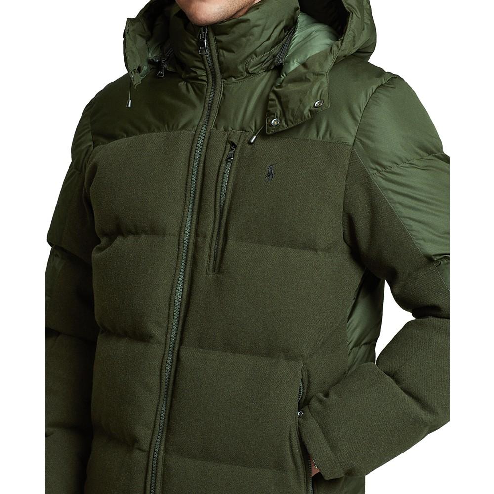 Men's Hybrid Down Hooded Jacket商品第3张图片规格展示