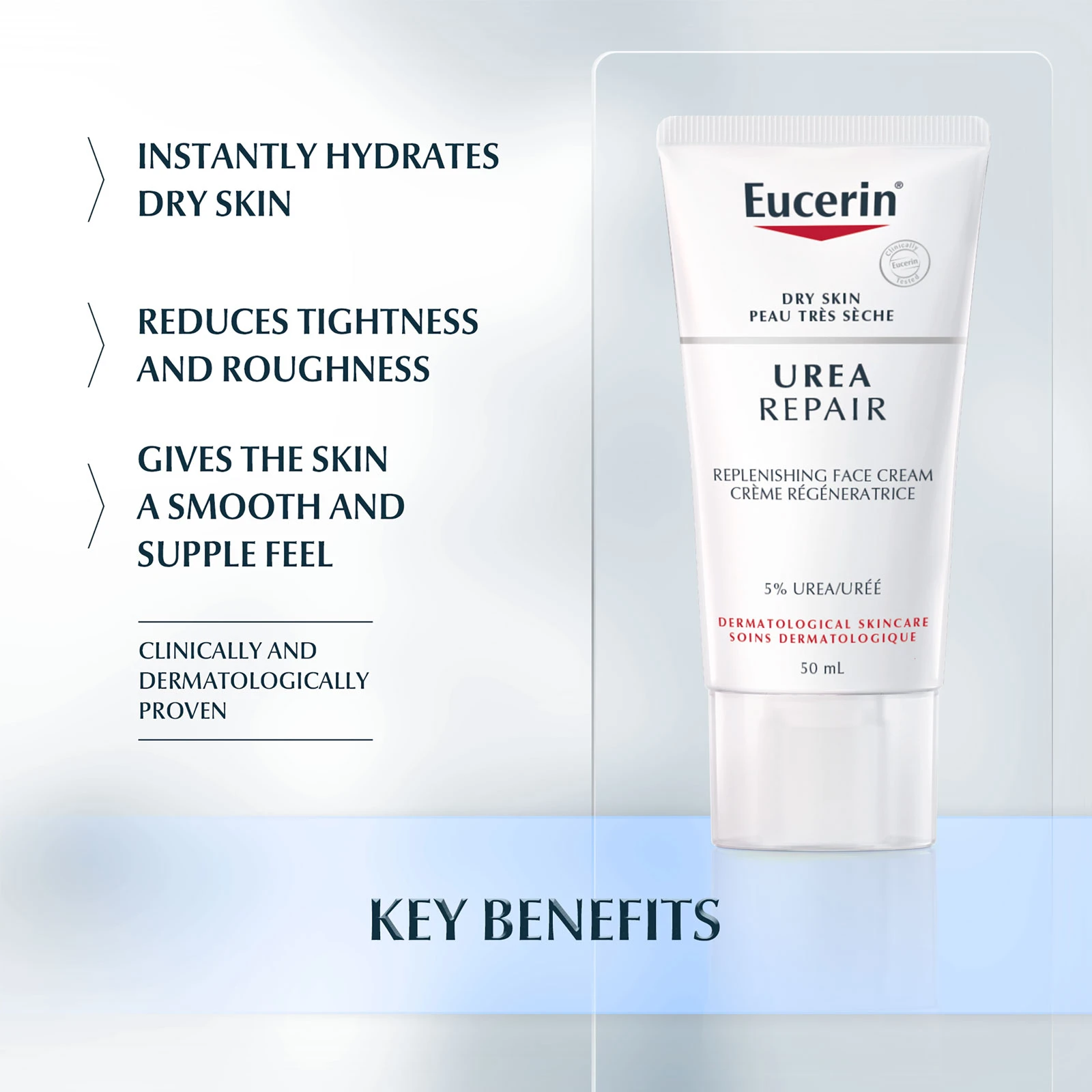 Eucerin 优色林 抗干燥保湿舒润面霜 5%尿素 50ml 商品