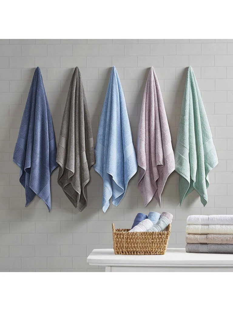 商品Madison Park|Organic 6-Piece Bath Towel Set,价格¥418,第3张图片详细描述