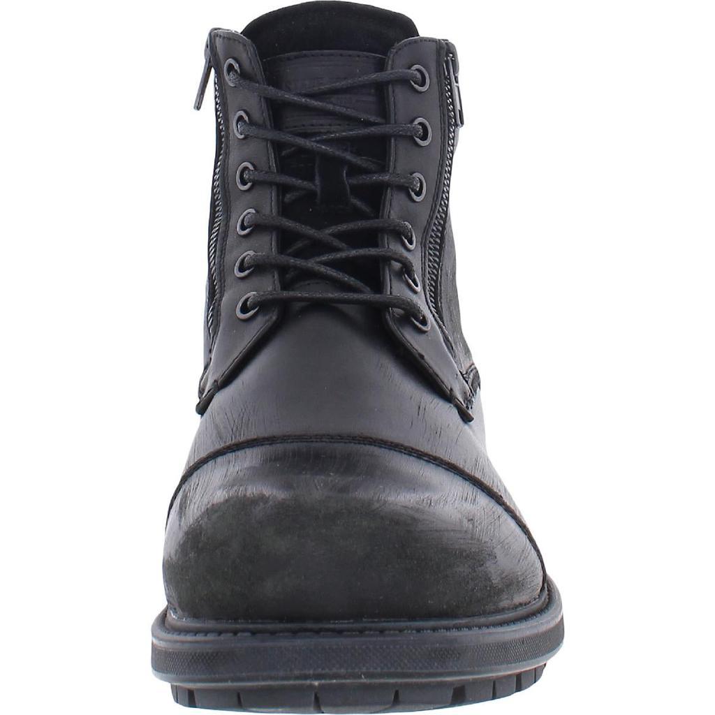 商品Steve Madden|Steve Madden Mens Ryker Leather Cap Toe Ankle Boots,价格¥361,第5张图片详细描述