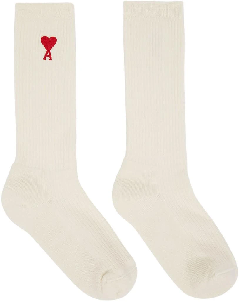 商品AMI|Three-Pack Multicolor Ami de Cœur Socks,价格¥499,第4张图片详细描述